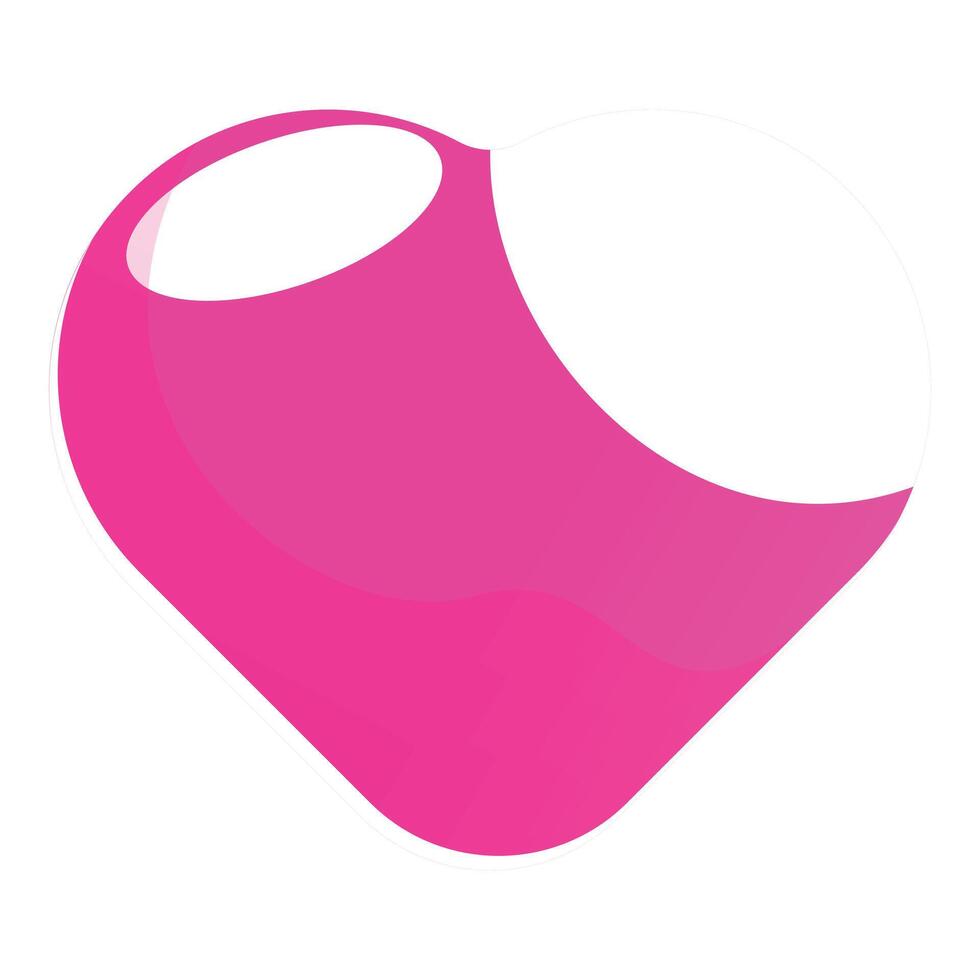 Pink abstract shape forming a dynamic and modern design vector