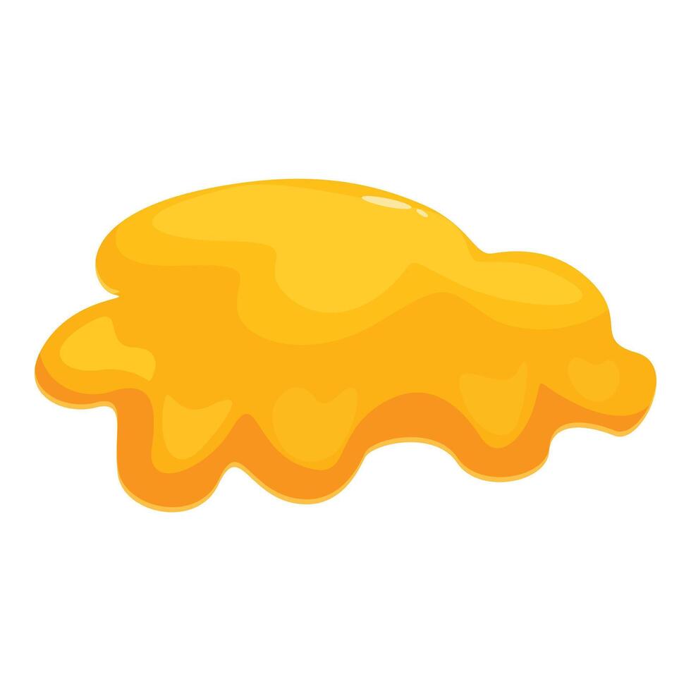 Sweet honey puddle dripping down background vector