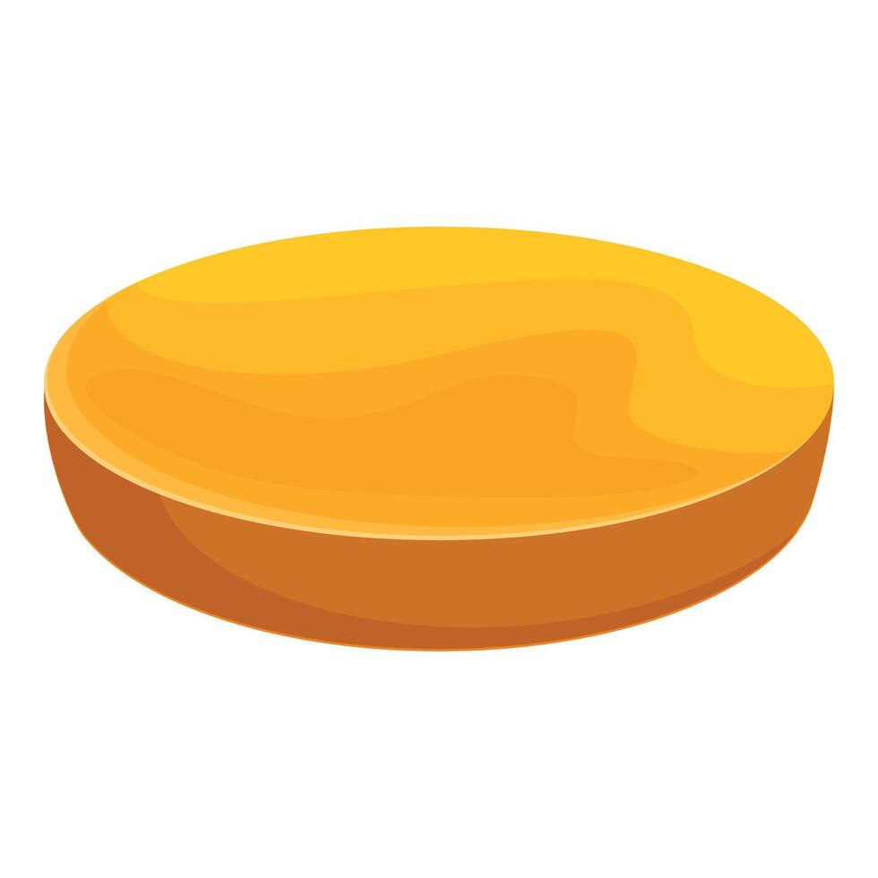Round sponge for applying makeup foundation cream or powder vector