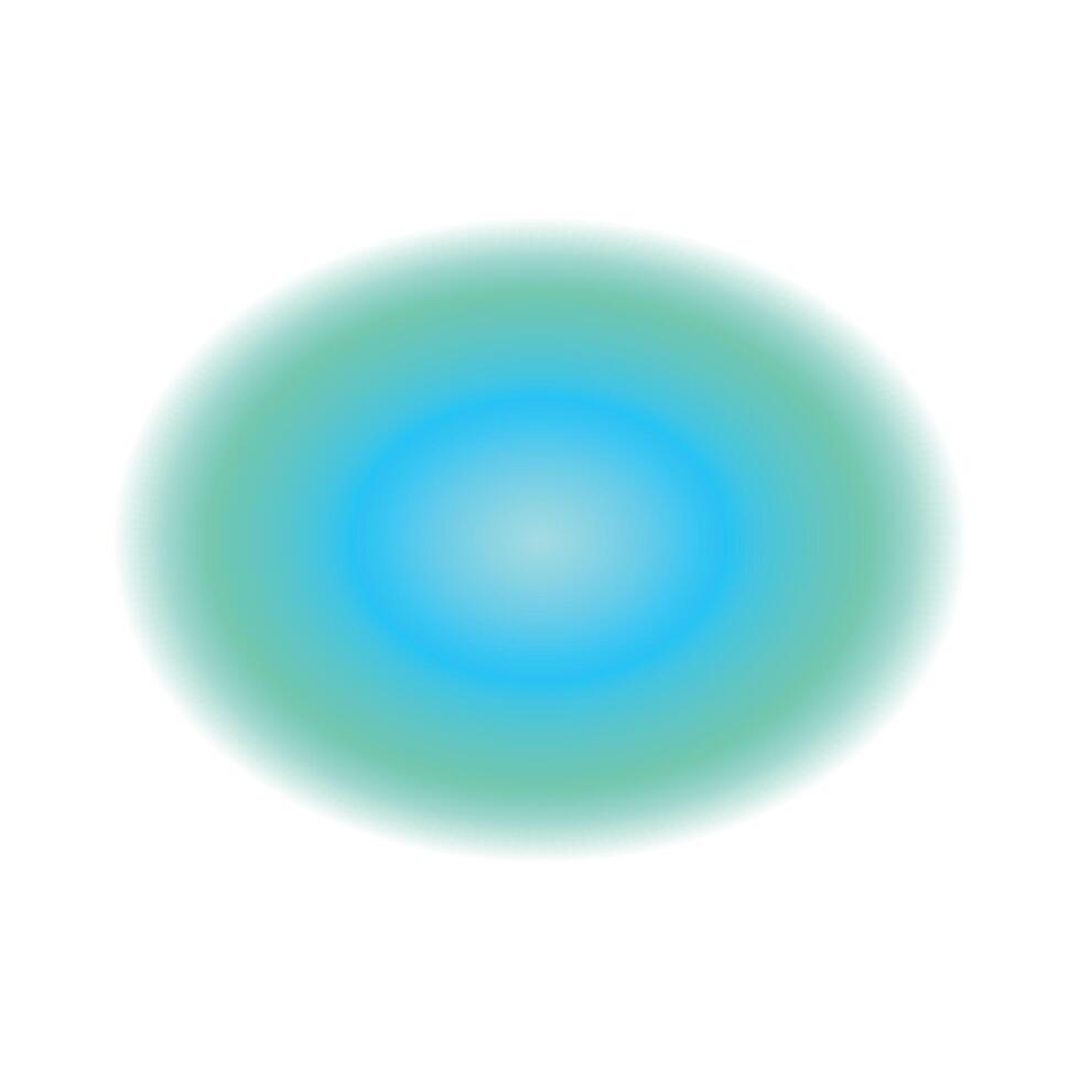 Abstract blue and green gradient creating a blurry oval shape background vector