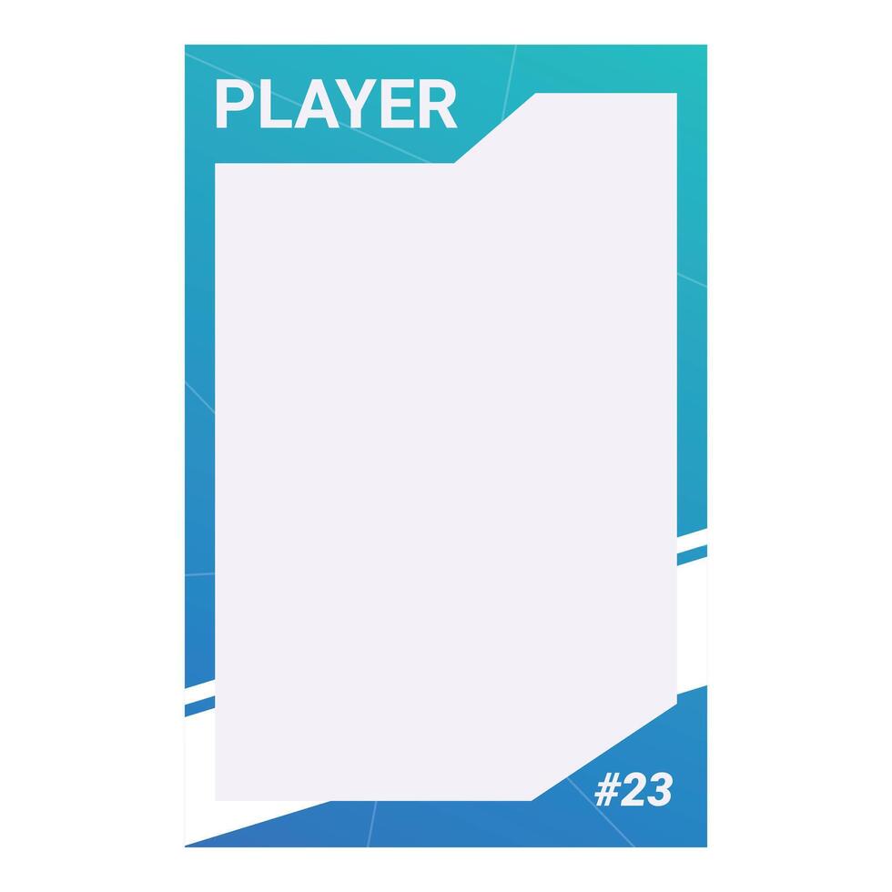 Player number twenty three blue graphic design template vector