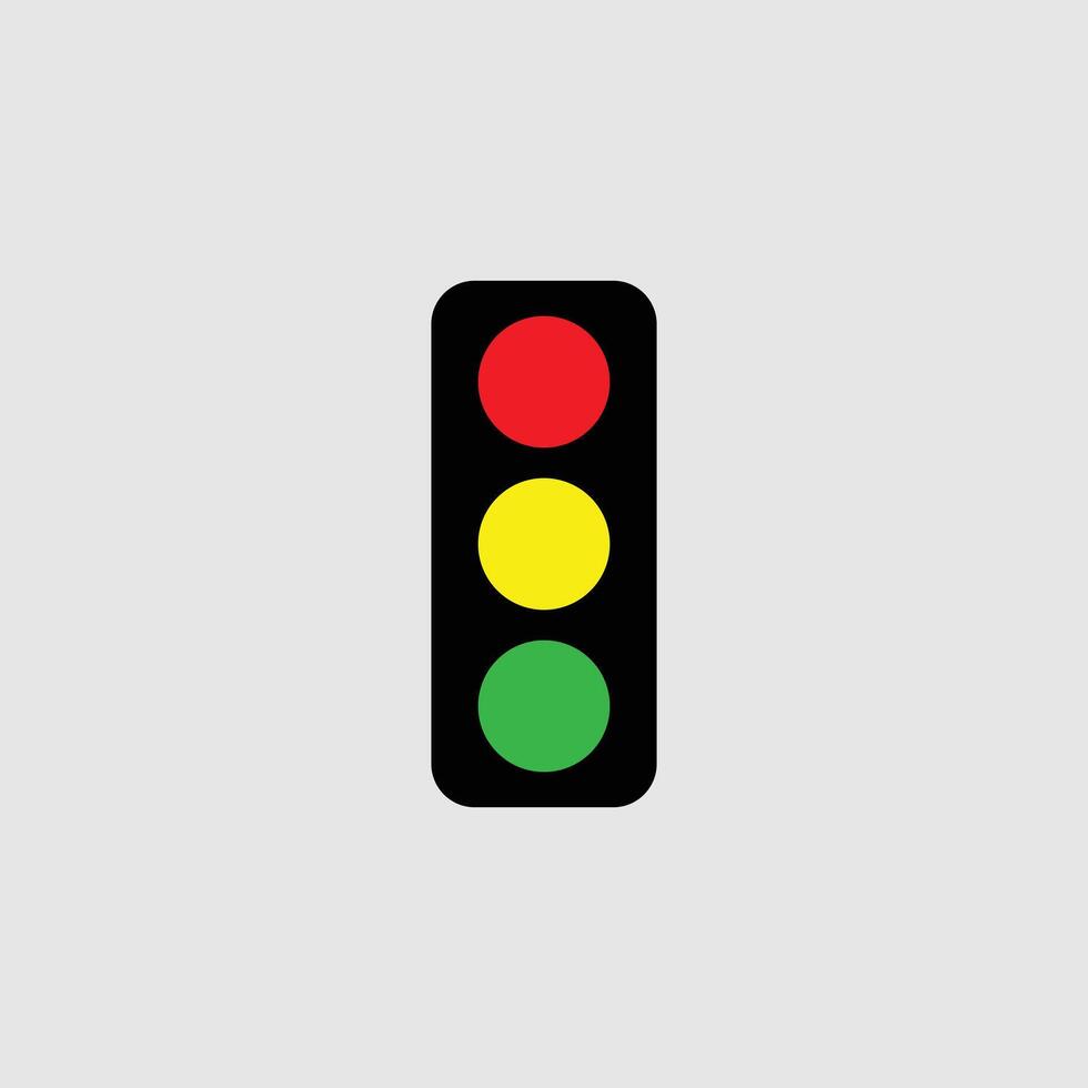 Traffic lights icon vector