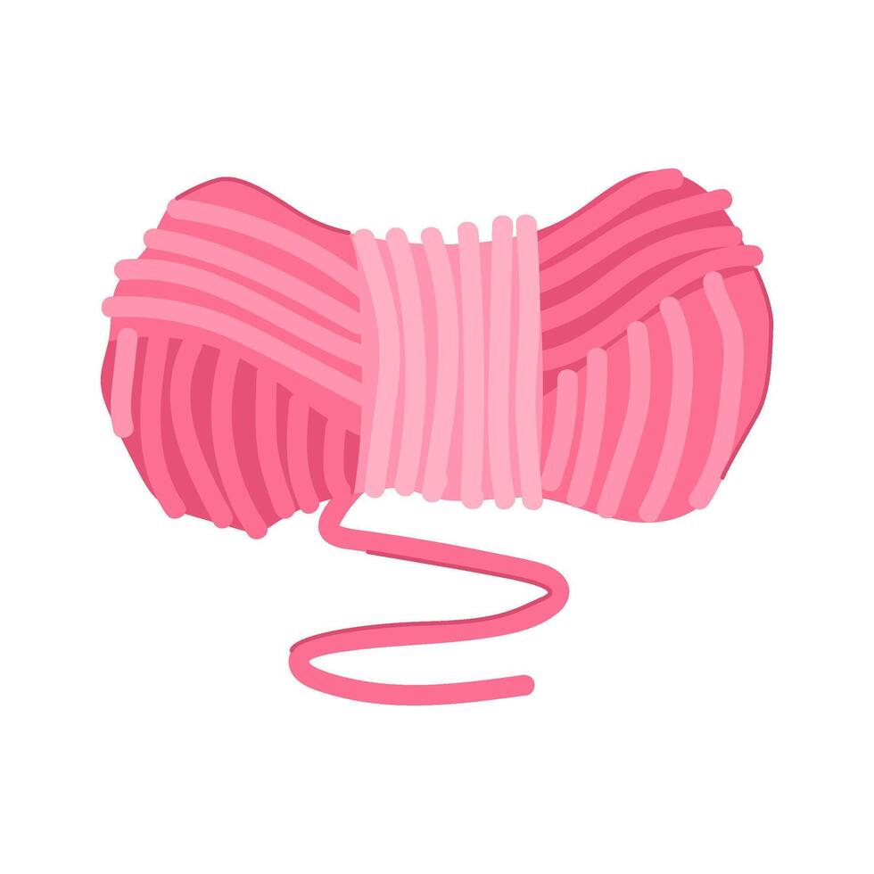 thread ball yarn cartoon illustration vector