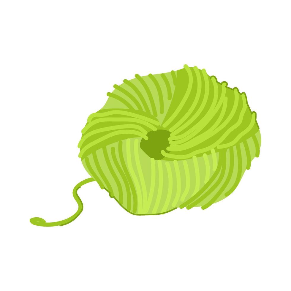 line ball yarn cartoon illustration vector