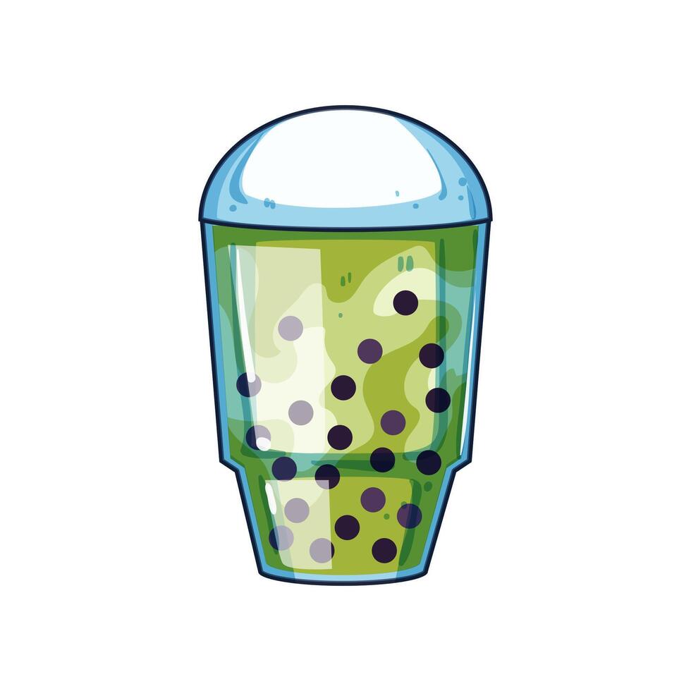 drink bubble tea cartoon illustration vector