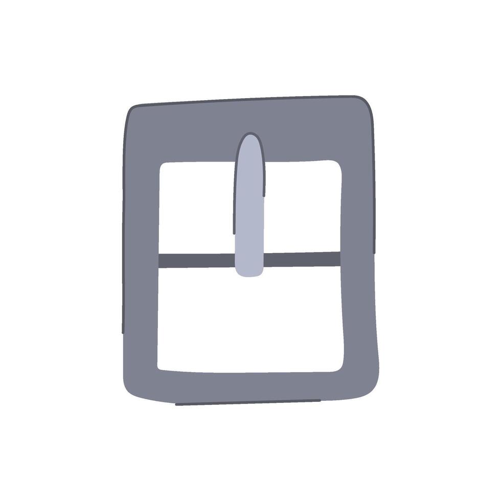 strap buckle belt cartoon illustration vector