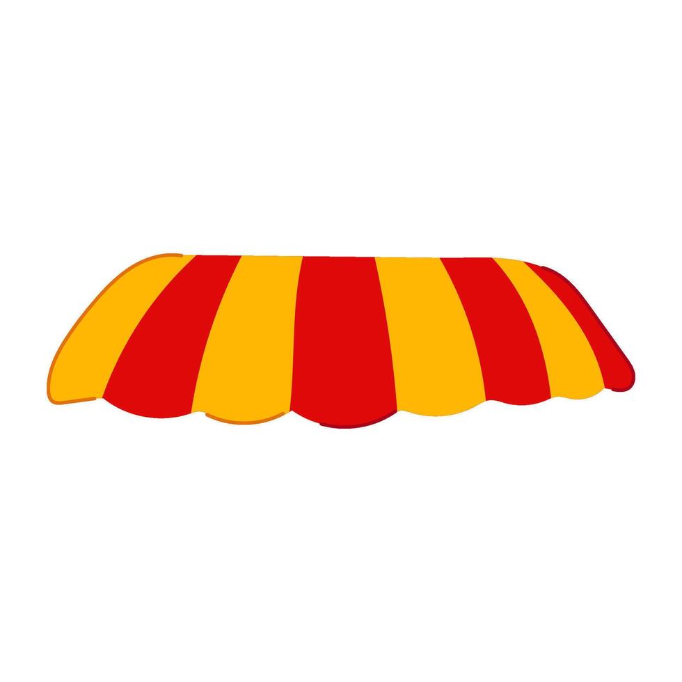 shop canopy awning cartoon illustration vector