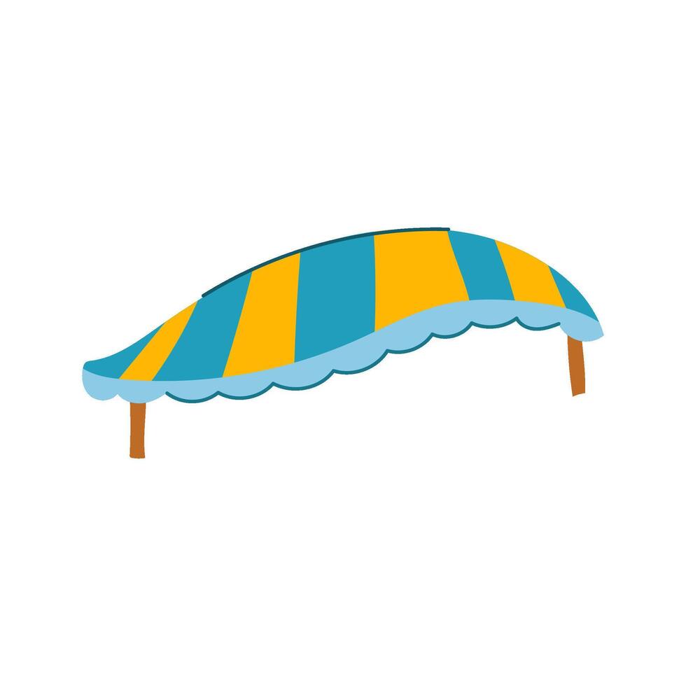 shade canopy awning cartoon illustration vector
