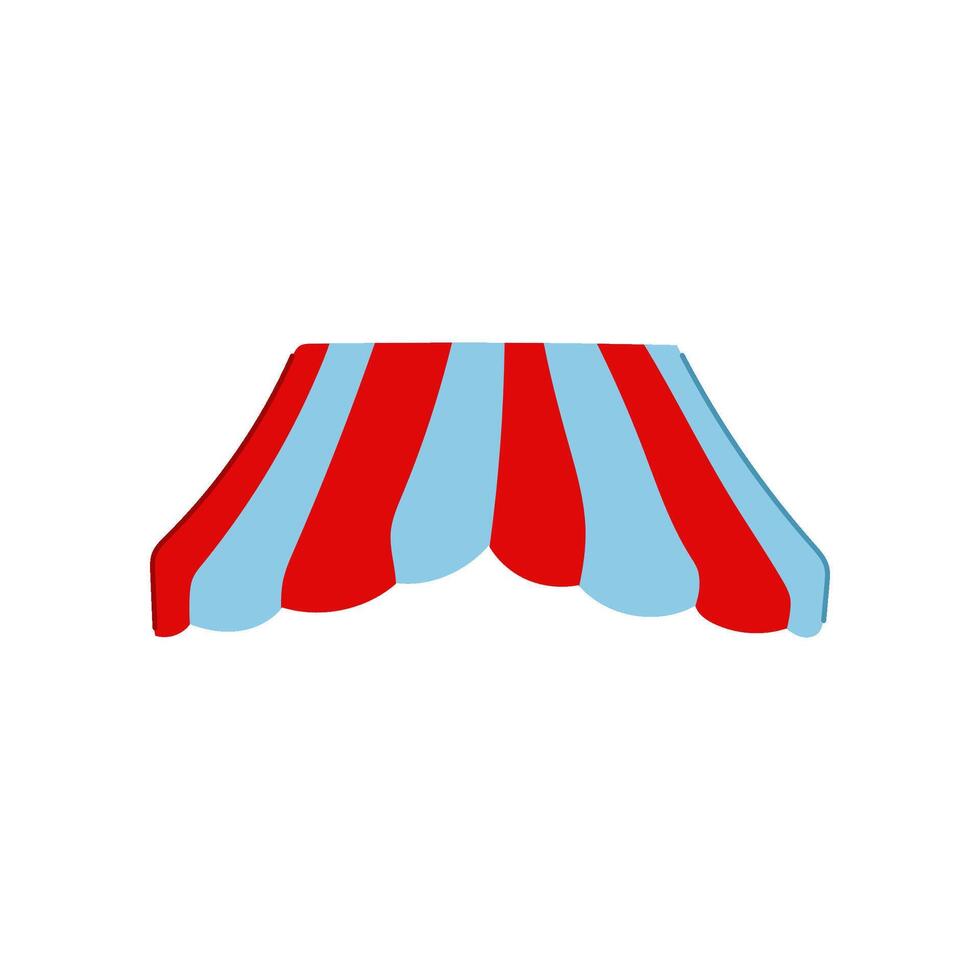 sunshade canopy awning cartoon illustration vector