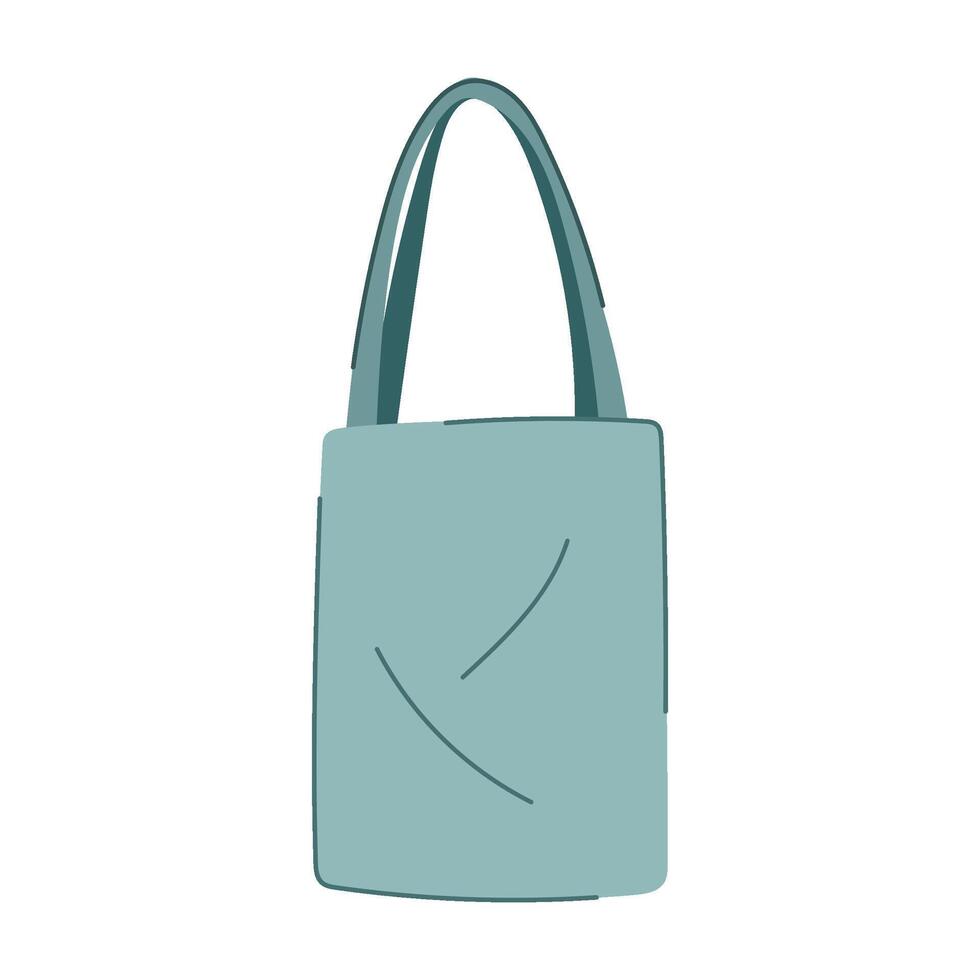 reusable ecobag cartoon illustration vector