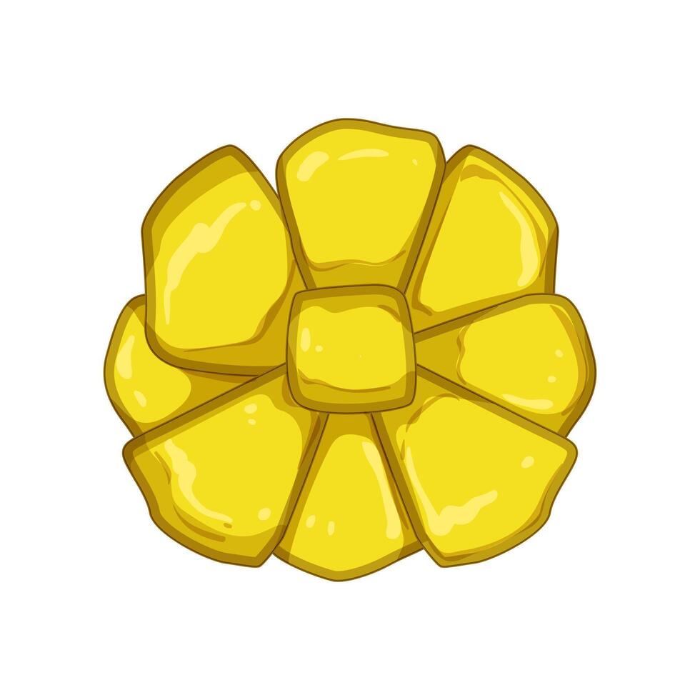 holiday gold bow cartoon illustration vector