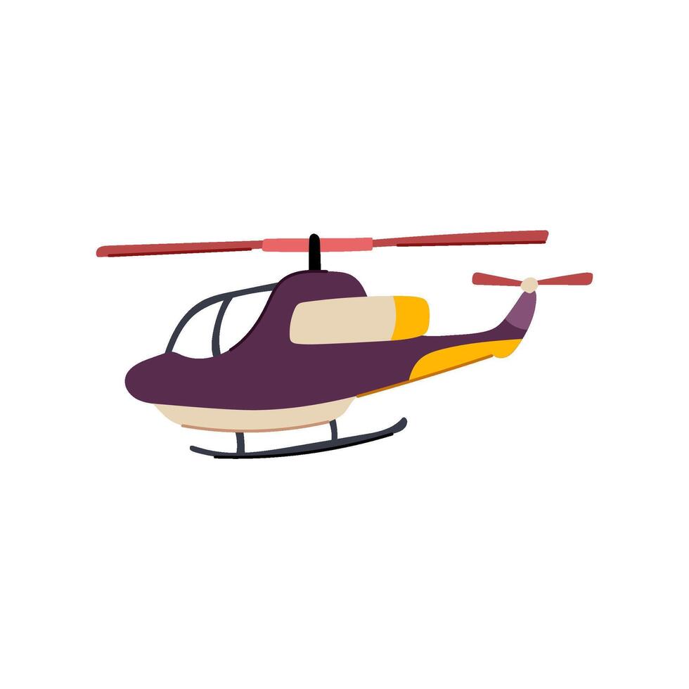 control helicopter toy cartoon illustration vector