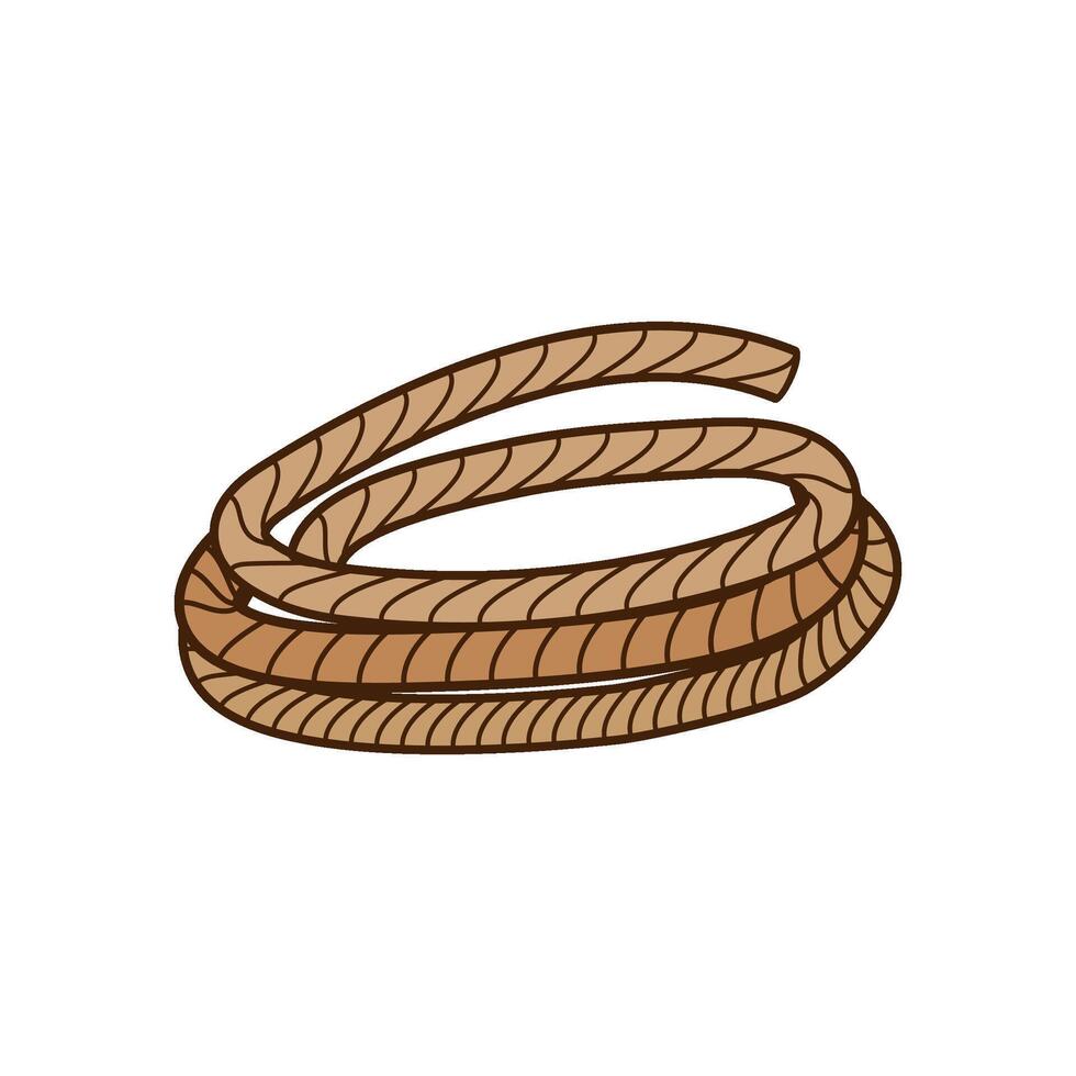 heframe lasso cartoon illustration vector