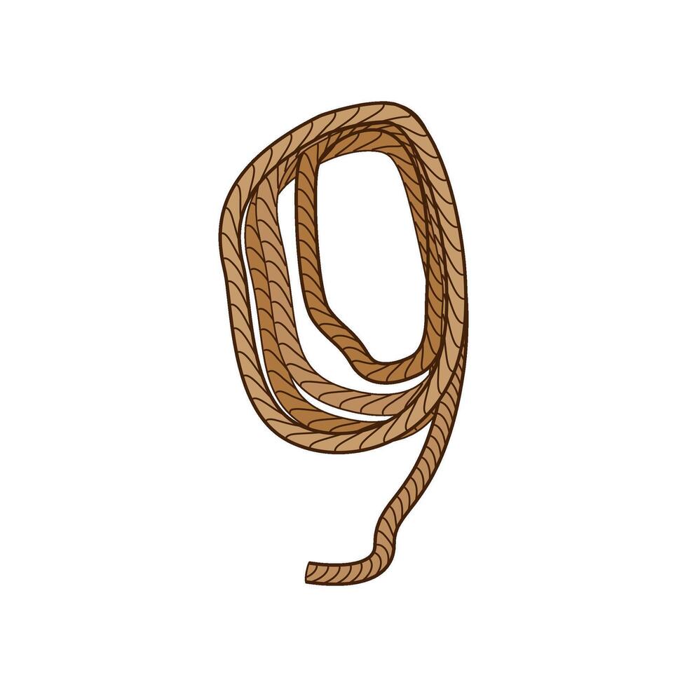 rodeo lasso cartoon illustration vector