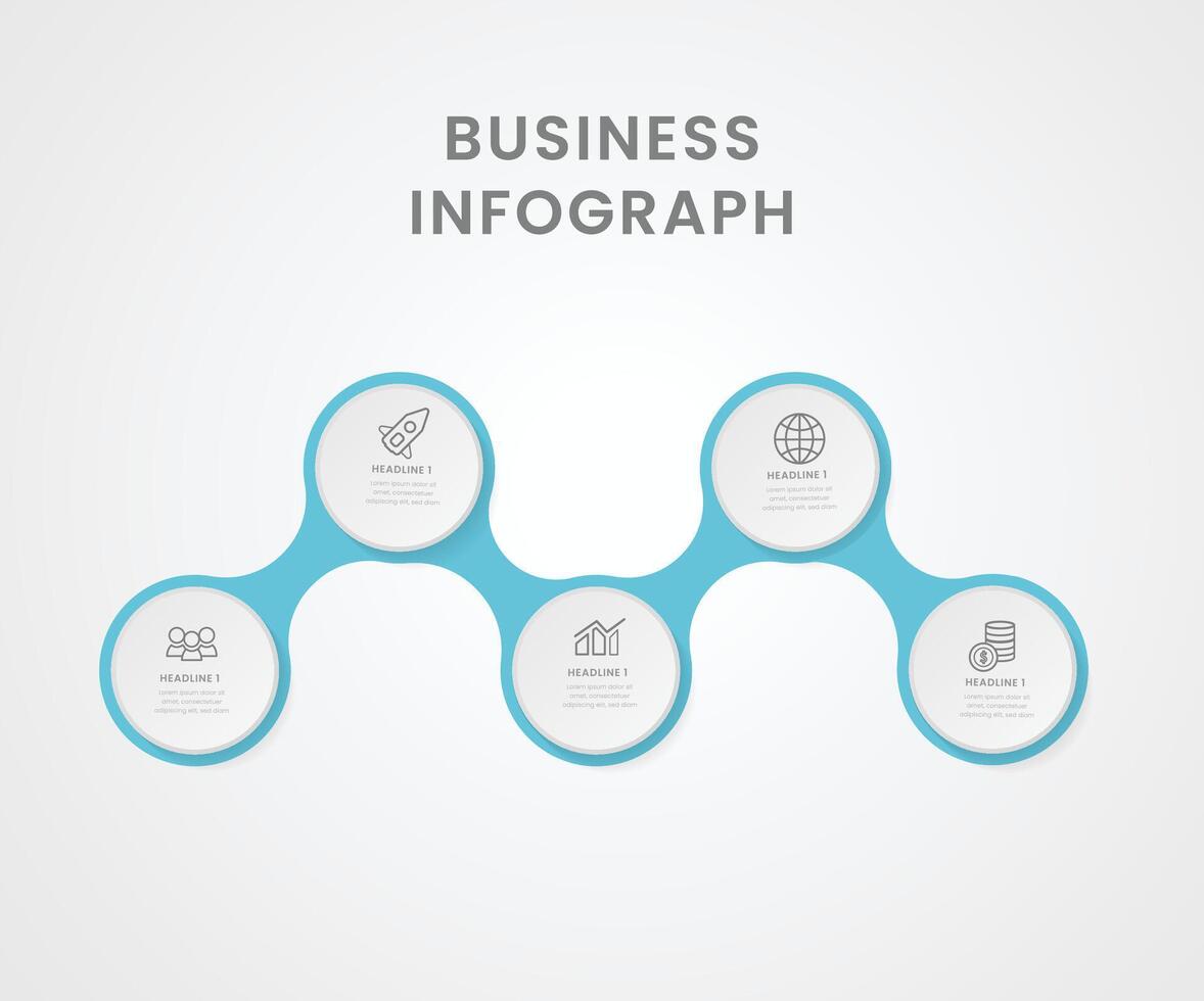 Business data visualization. timeline infographic icons designed for abstract background template free design vector