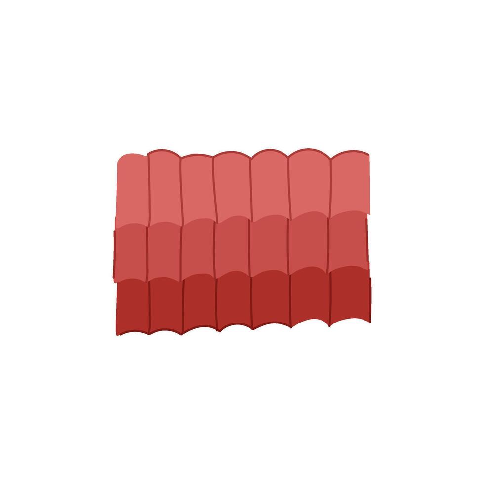 house roof tile cartoon illustration vector