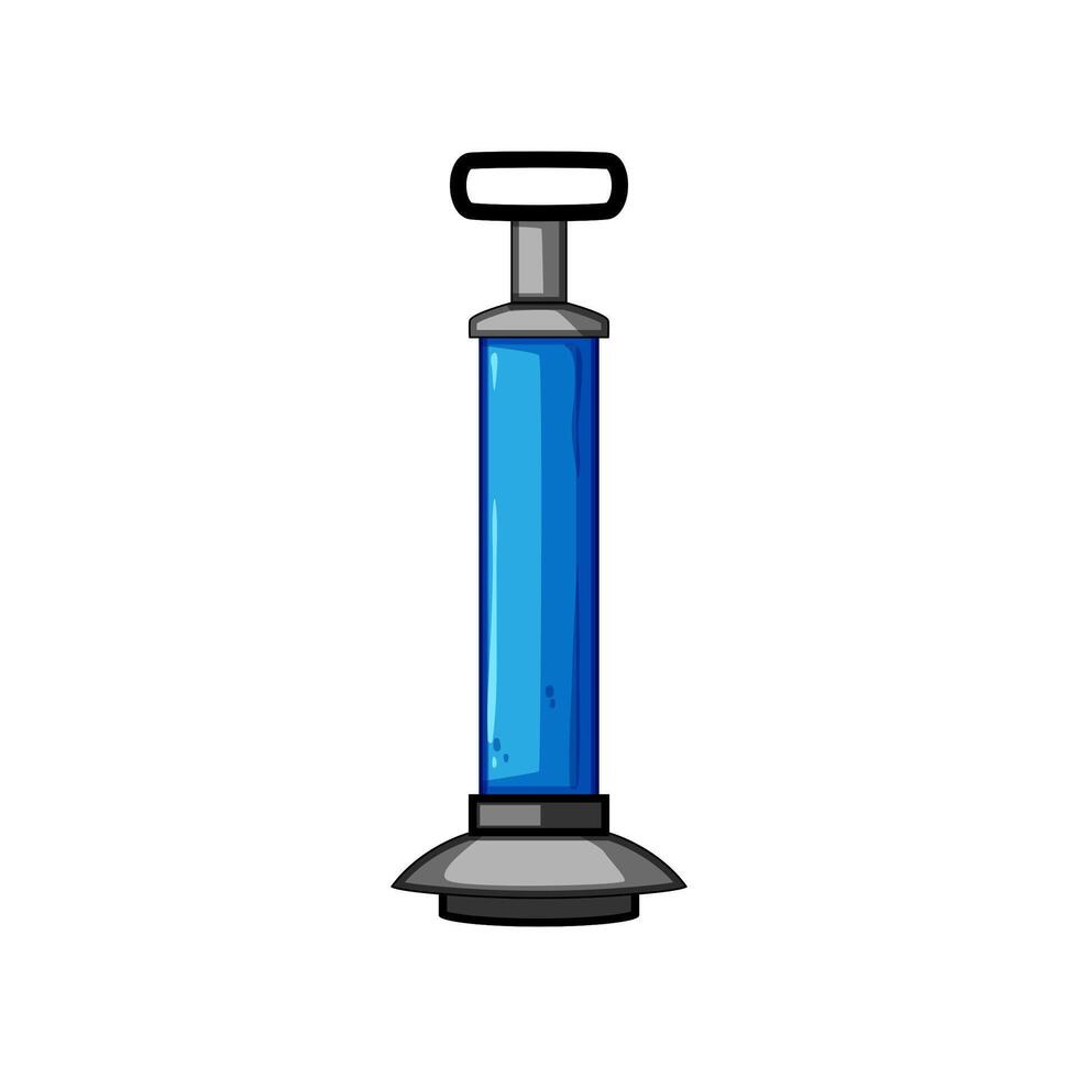 unclog plunger cartoon illustration vector