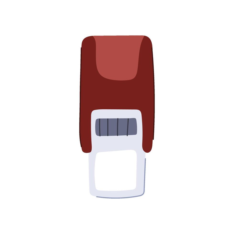 border stamp cartoon illustration vector