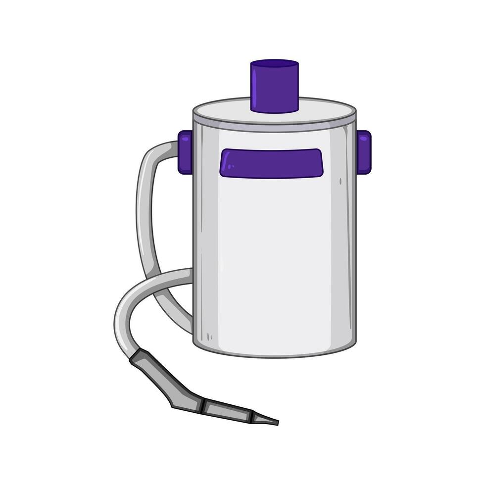 carpet steam cleaner cartoon illustration vector