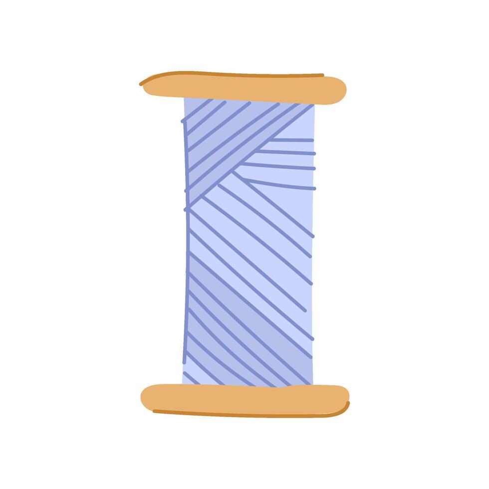 logo thread spool cartoon illustration vector