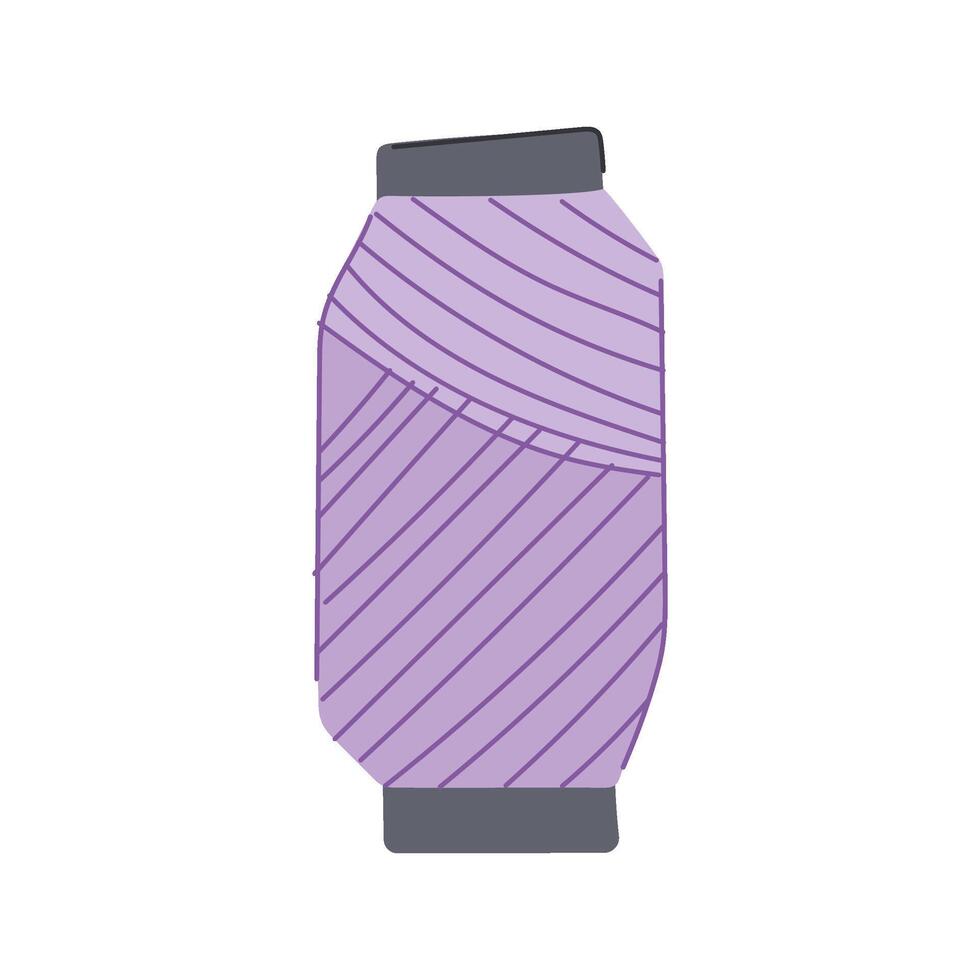 color thread spool cartoon illustration vector