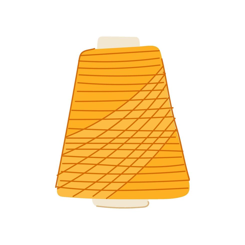 tailor thread spool cartoon illustration vector