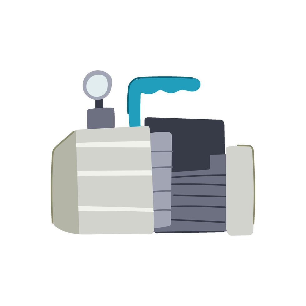 conditioning vacuum pump cartoon illustration vector