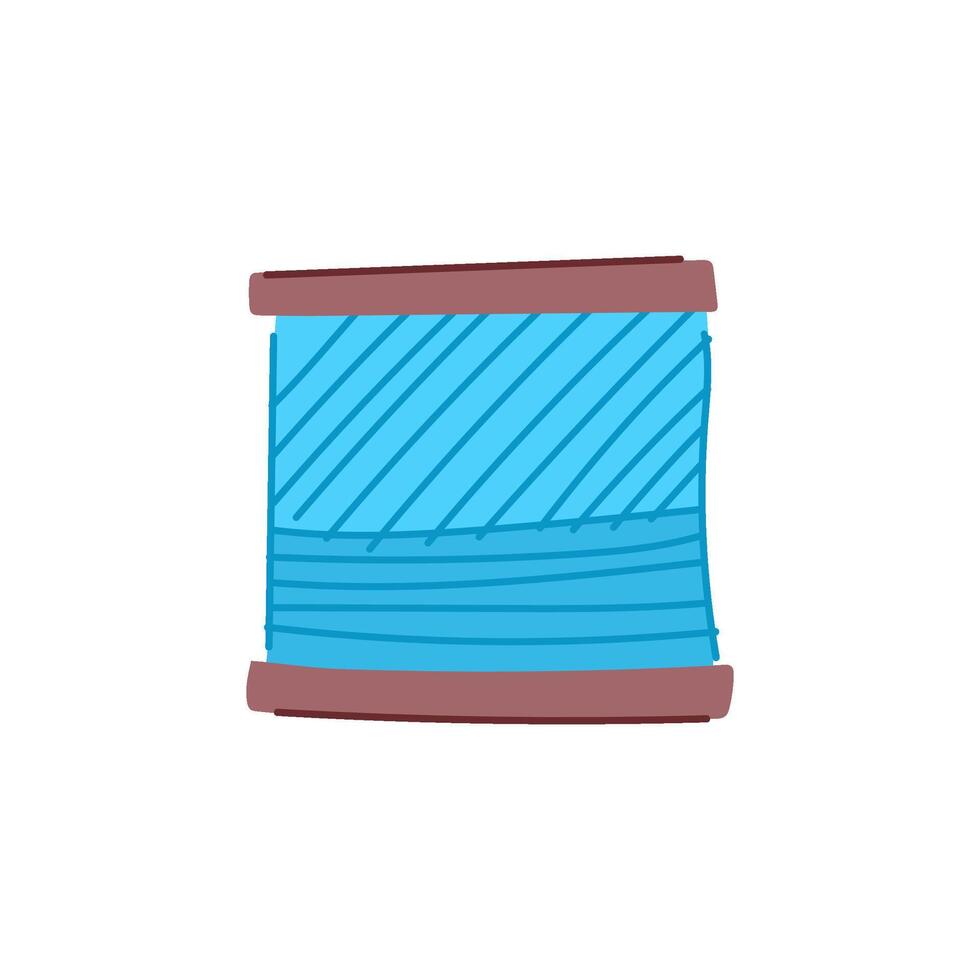 reel thread spool cartoon illustration vector