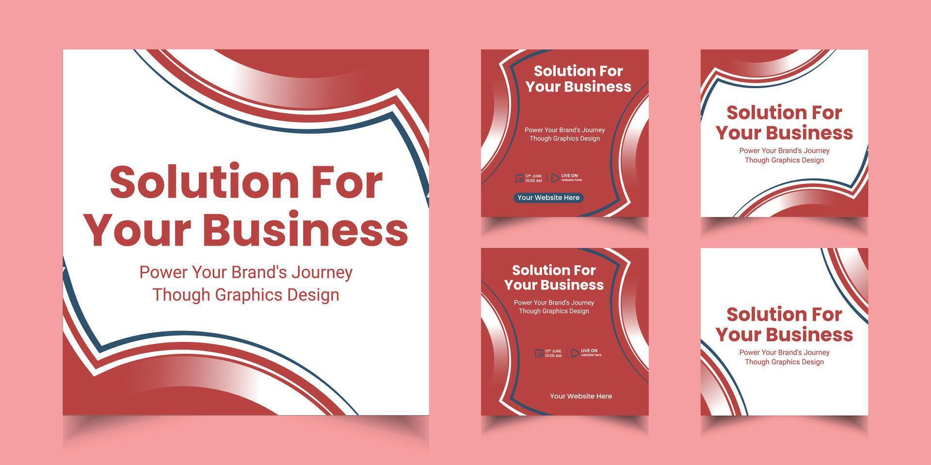 Business Webinar banner template design for social media posts, business webinar banner vector
