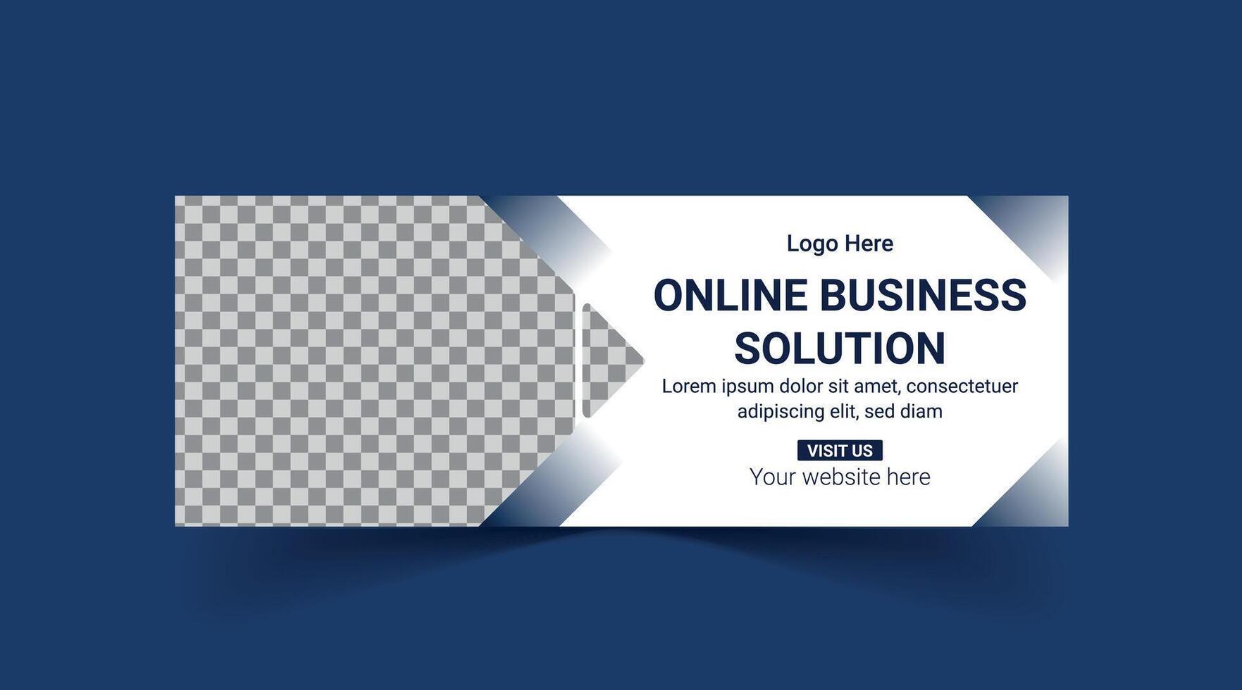 Business Webinar banner template design for social media vector