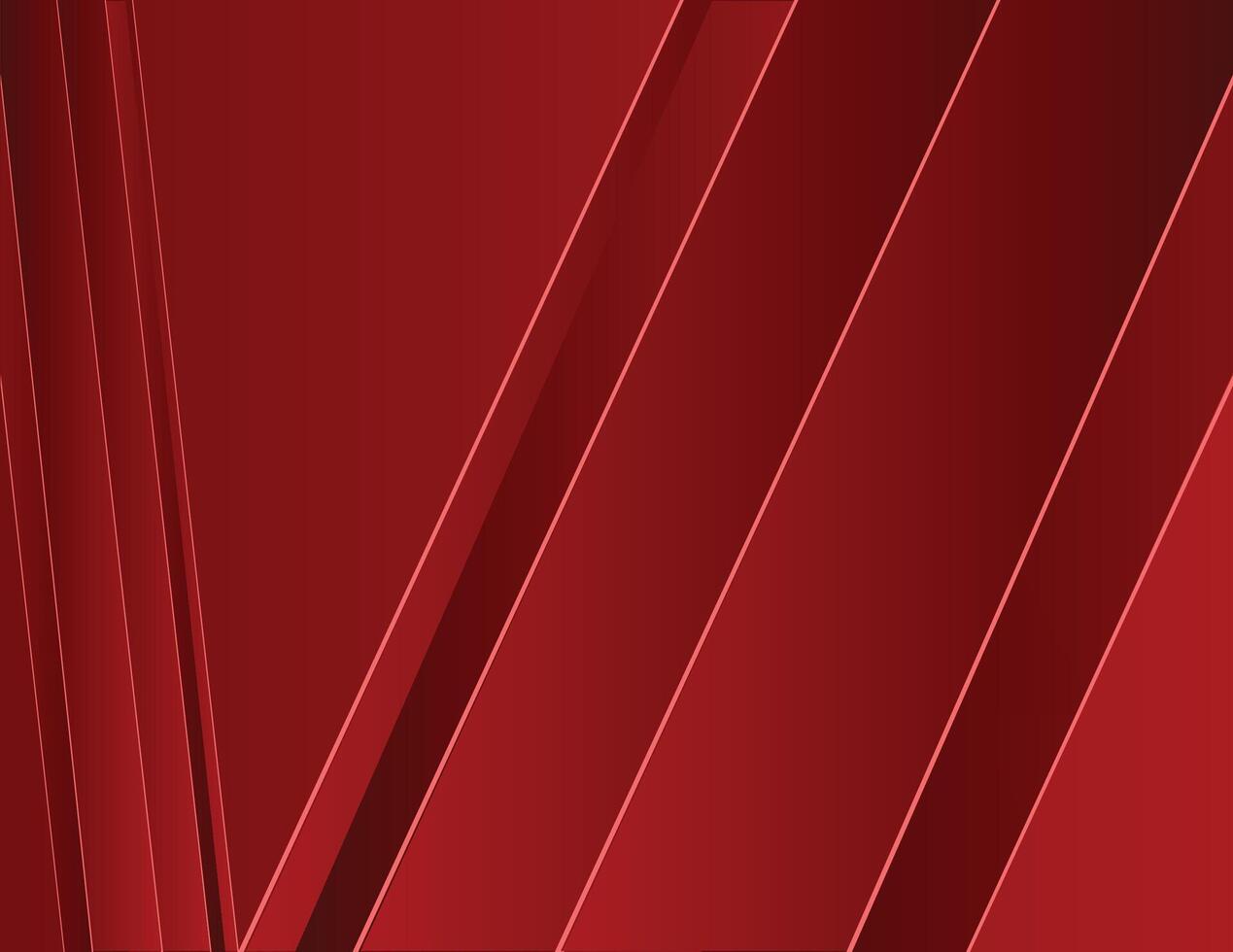 Abstract red background with slant lines vector