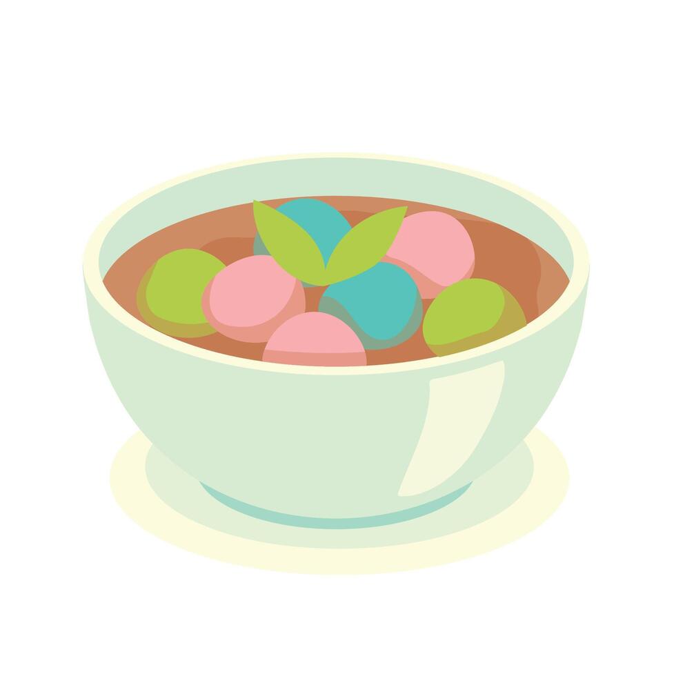 Indonesian Herbal Drink Illustration Set Ronde jahe vector