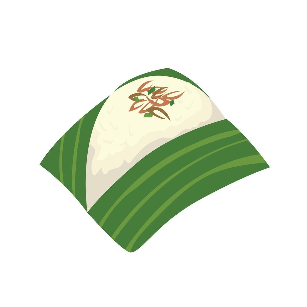 Balinese Traditional Food Set Nasi jinggo vector