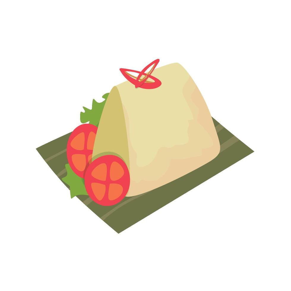Balinese Traditional Food Set Tum ayam vector