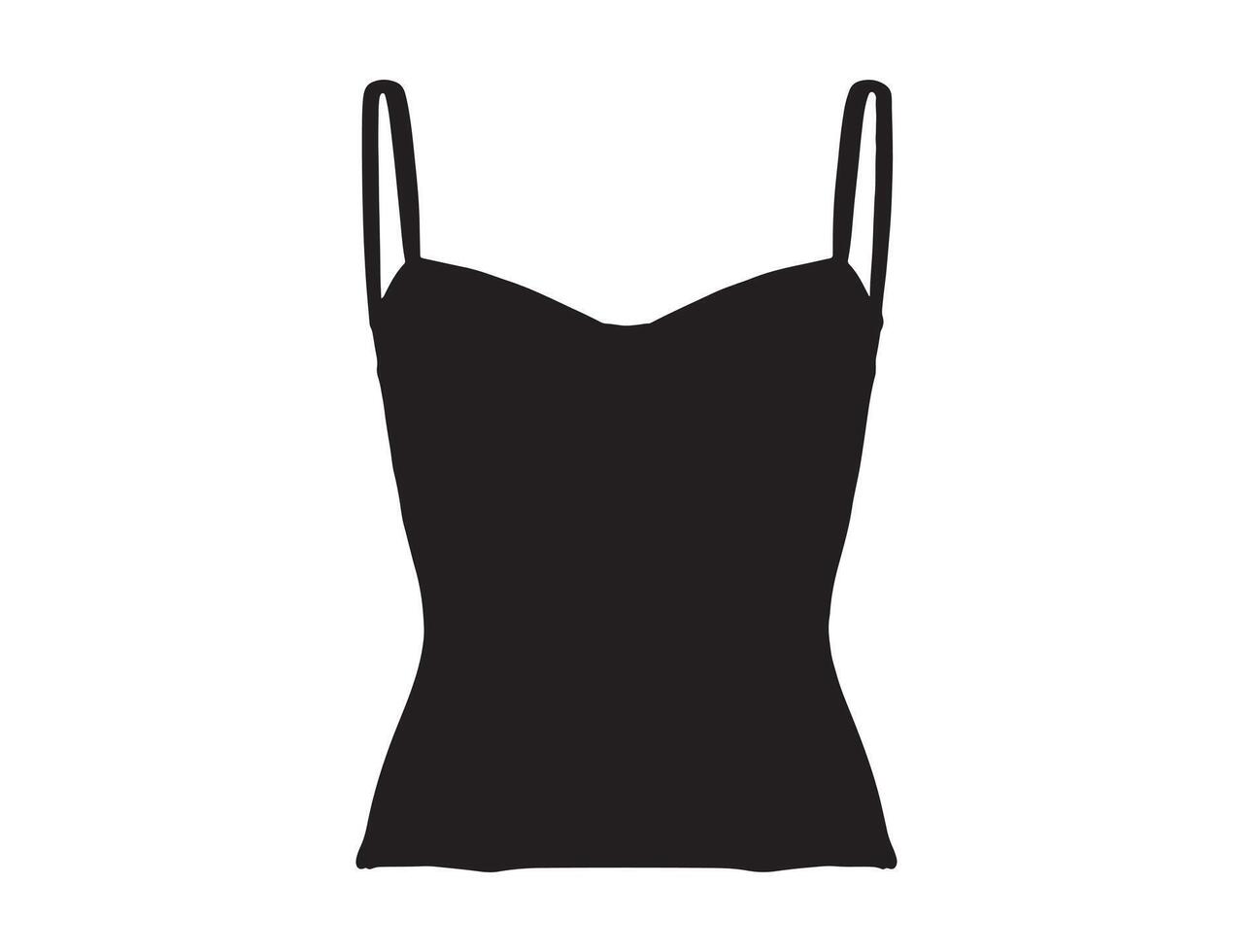 Corset silhouette on white background vector