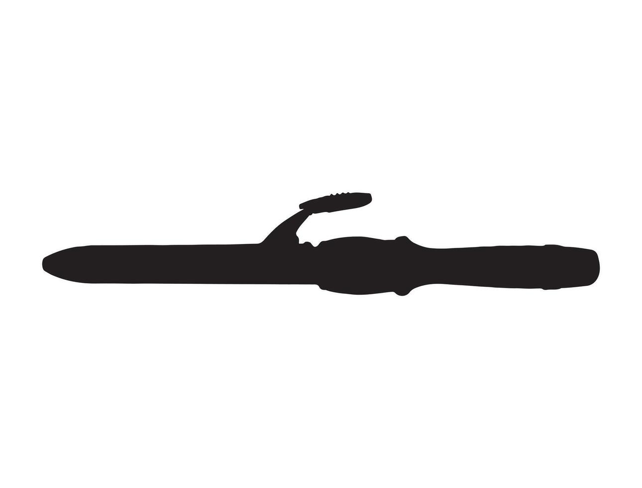 Curling iron silhouette vector