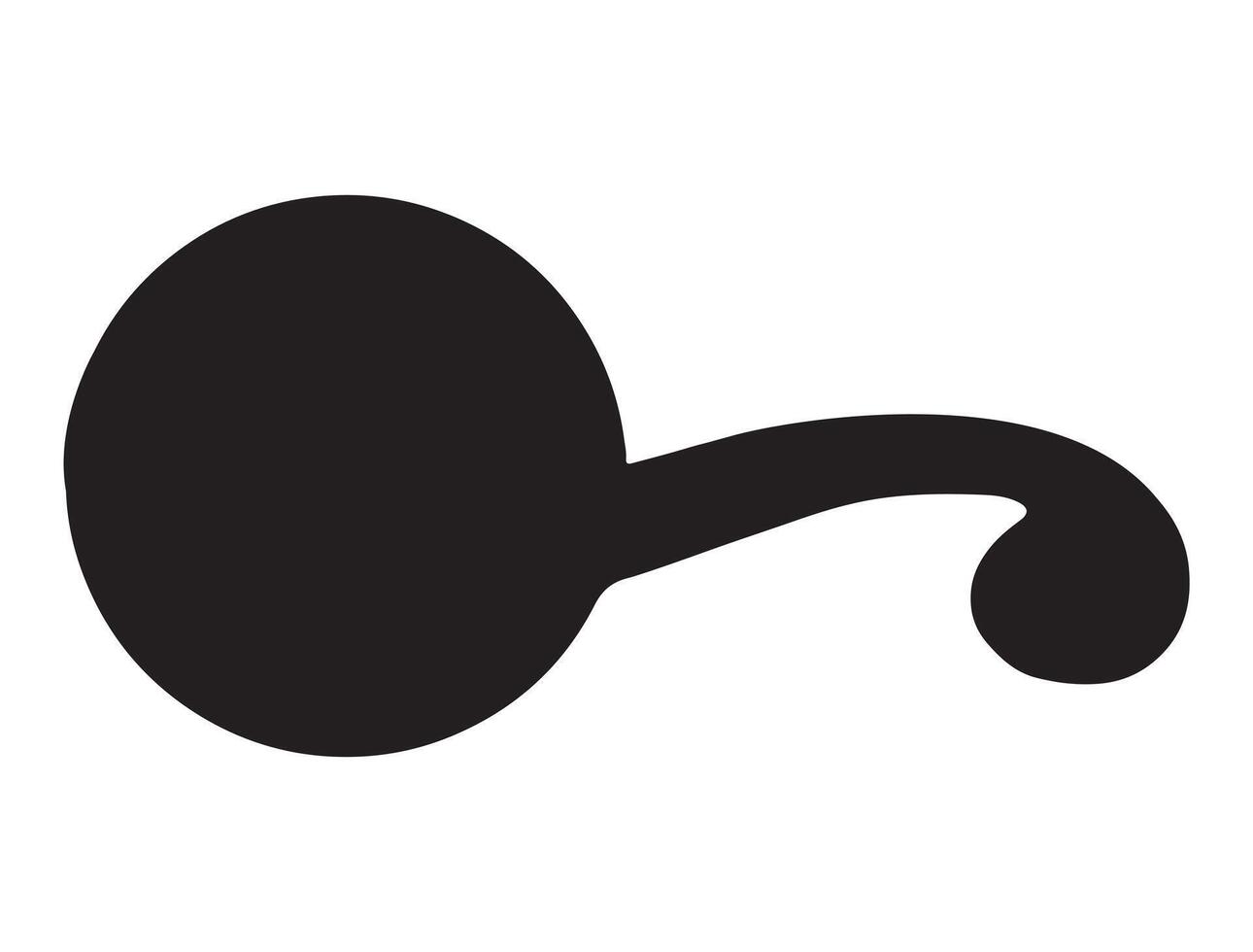 Door handle silhouette on white background vector