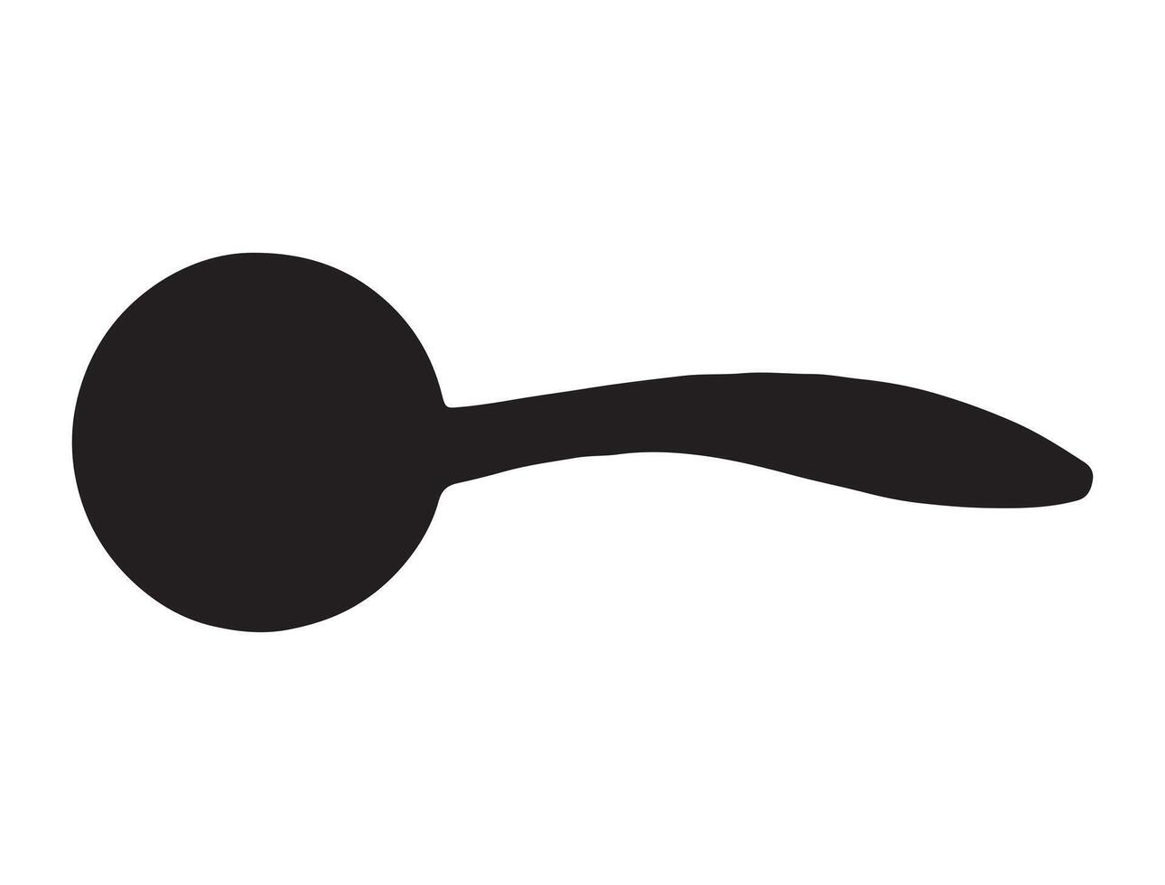 Door handle silhouette on white background vector
