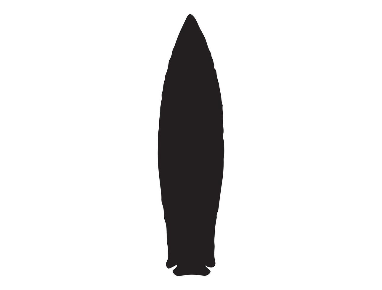 Native american stone arrowhead silhouette vector