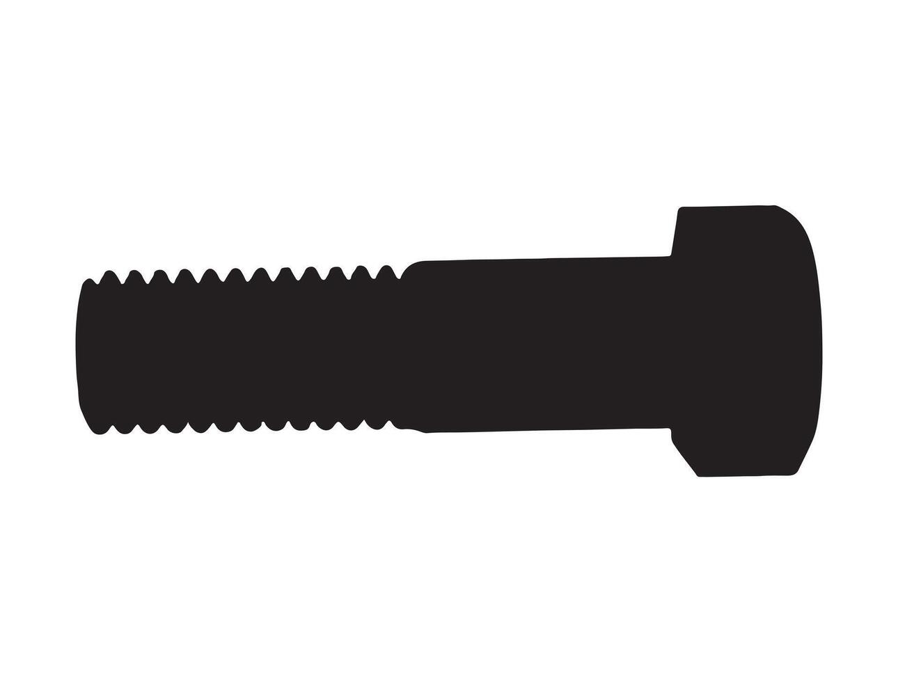 Bolt silhouette on white background vector