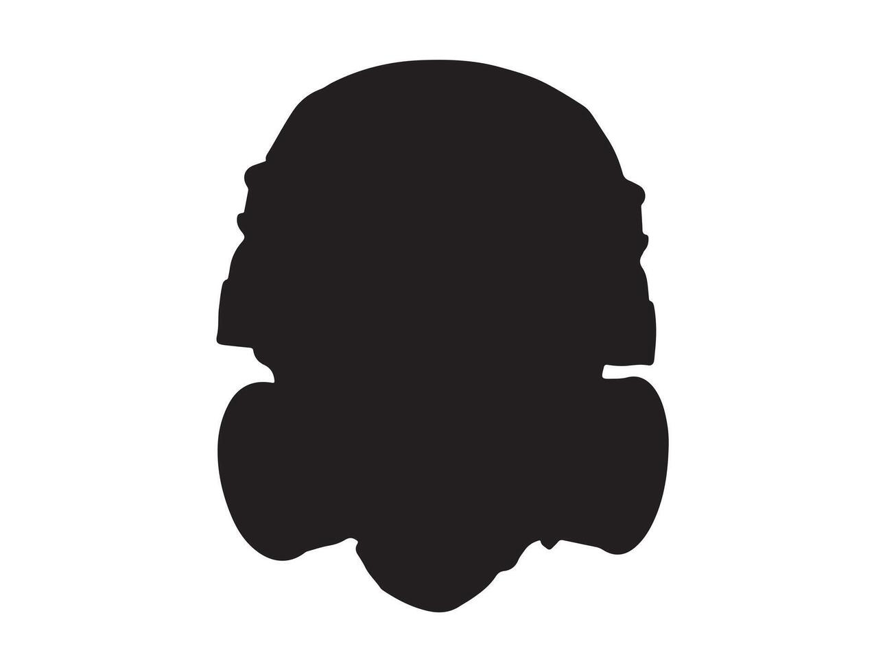 Military gas mask silhouette vector
