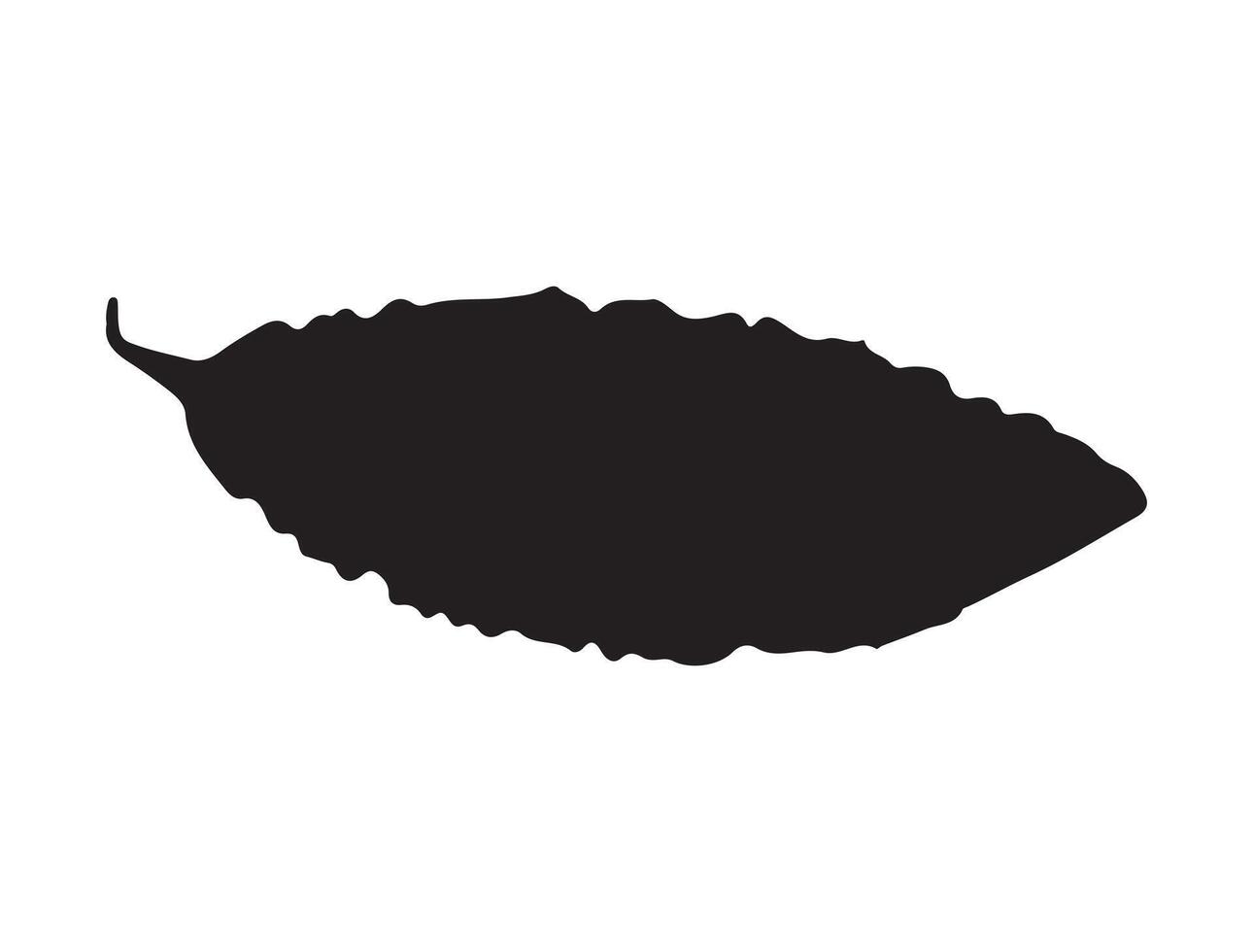 Bitter gourd silhouette vector
