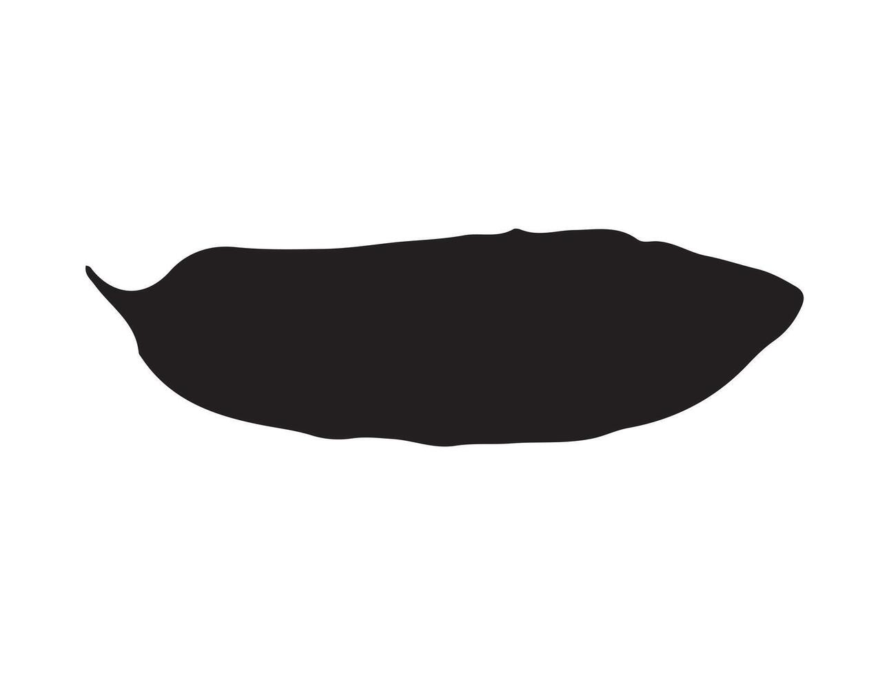 Bitter gourd silhouette vector