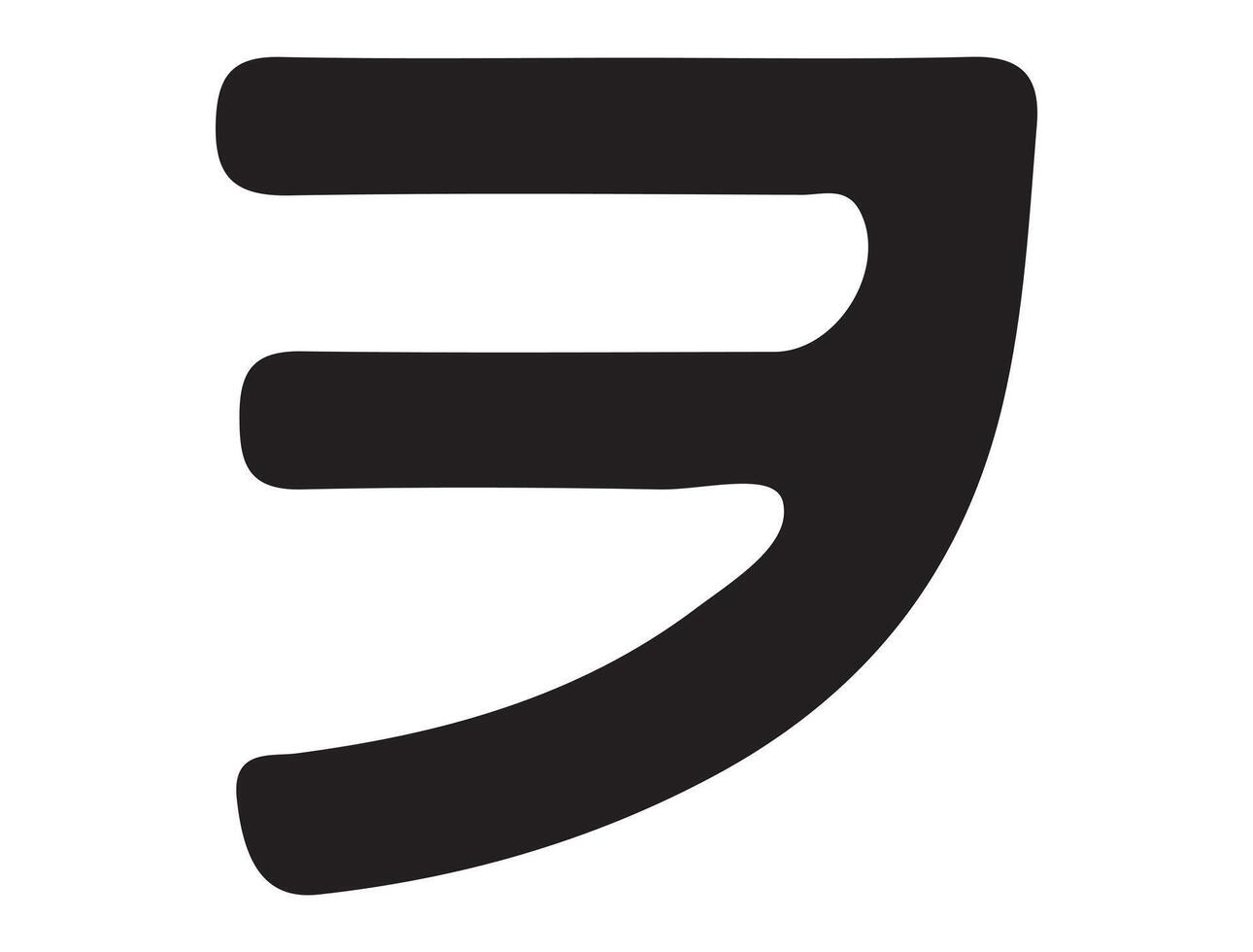 Japanese katakana alphabet silhouette vector