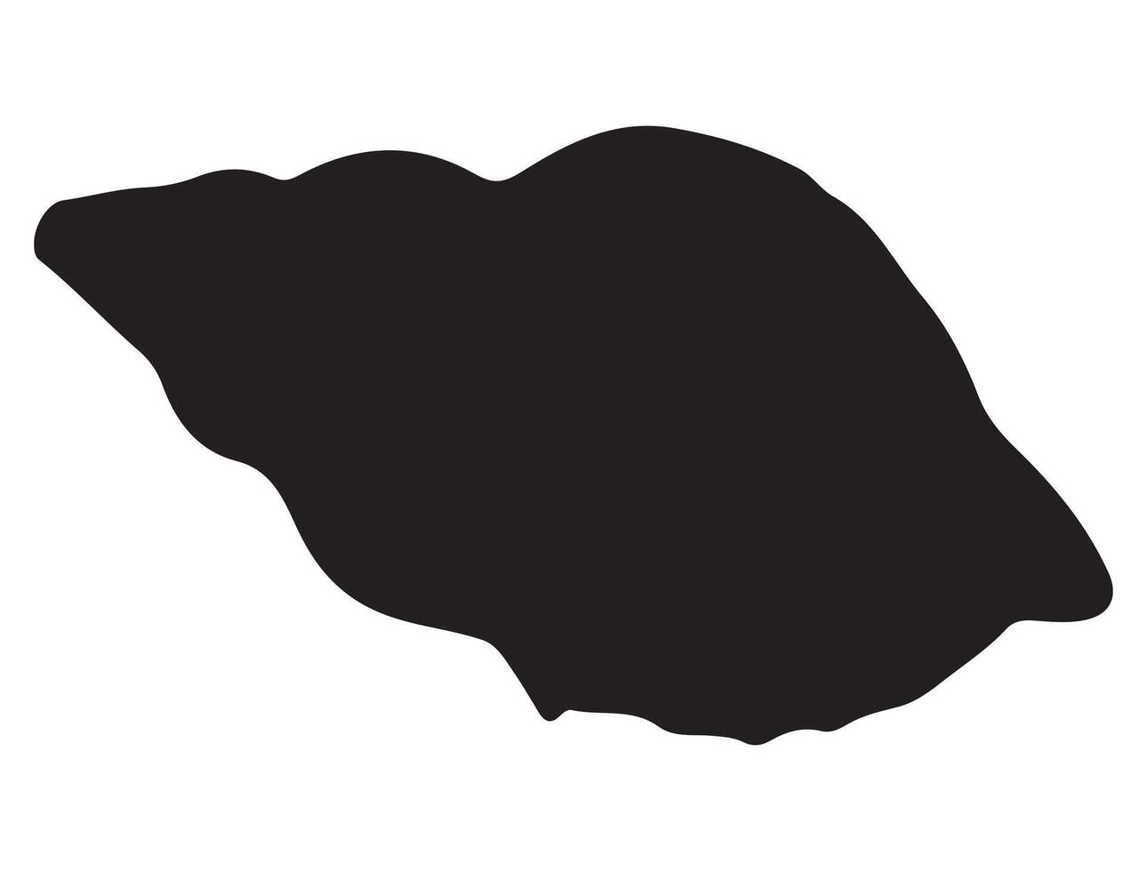 Mollusk silhouette on white background vector