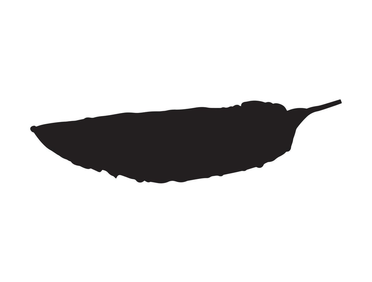 Bitter gourd silhouette vector