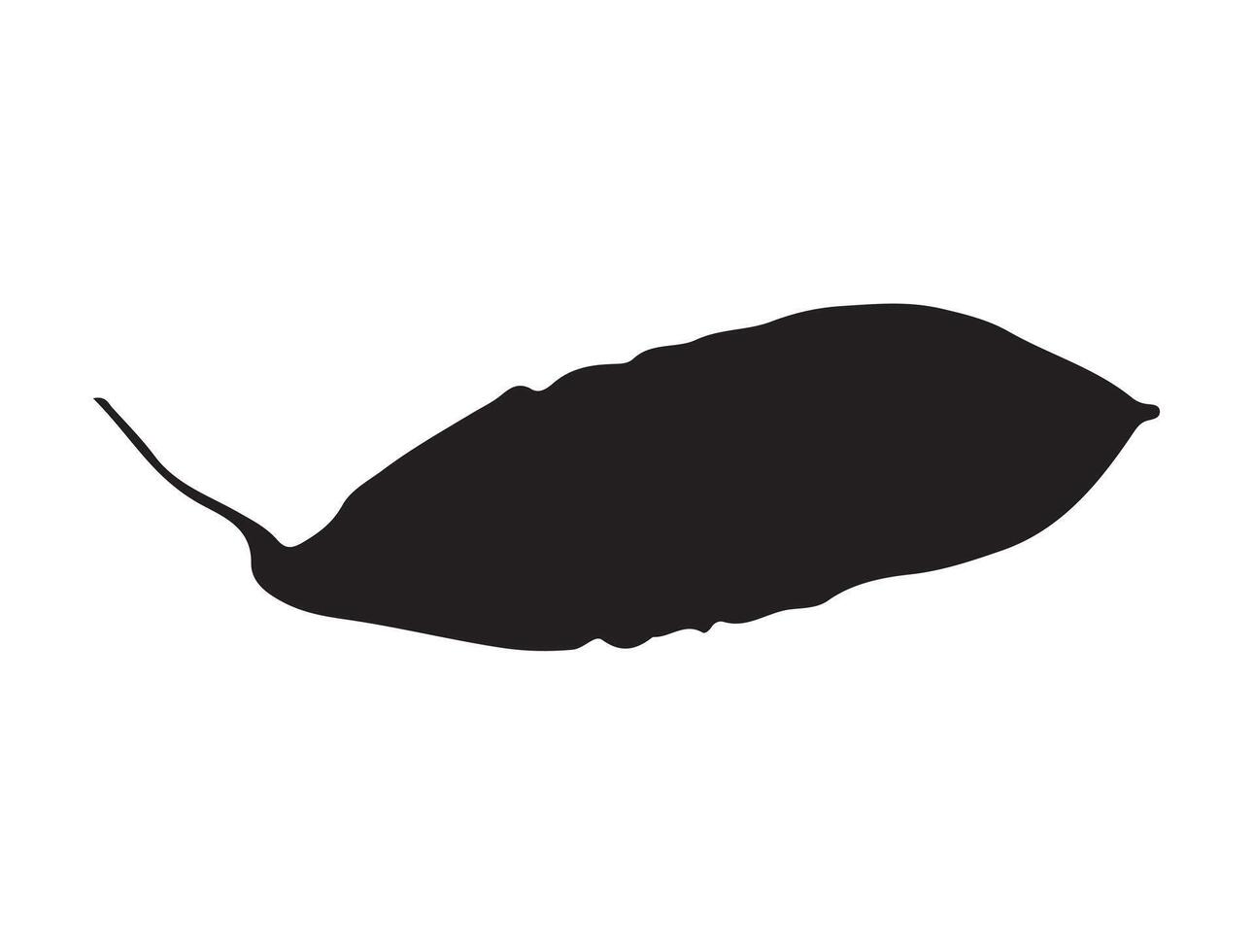 Bitter gourd silhouette vector
