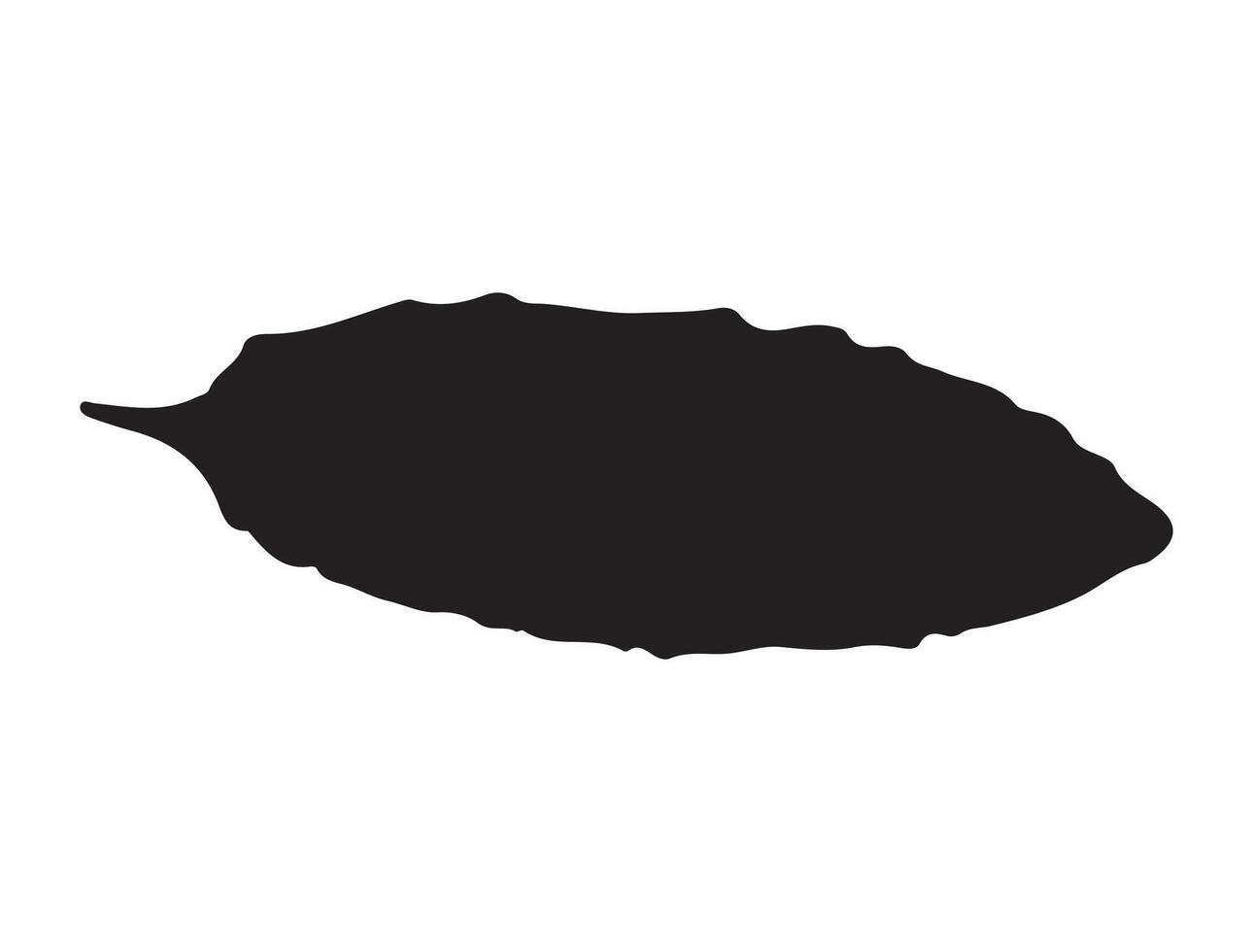 Bitter gourd silhouette vector