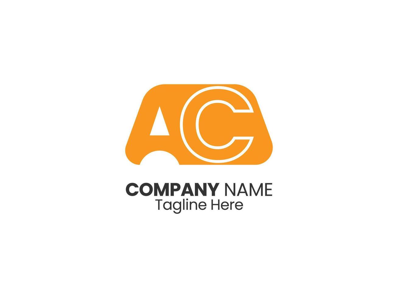 Alphabet letter icon logo AC. Free logo vector