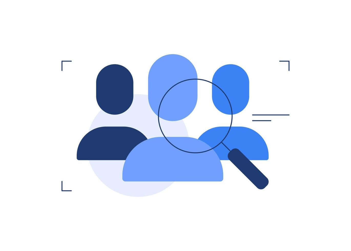 Recruitment concept,Idea of employment and job interview. Recruitment manager searching. Job candidate for a start up project vector